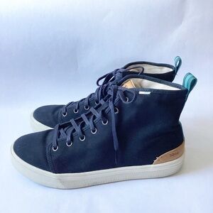 TOMS TRVL LITE HIGH BLACK CANVAS Men's Shoes Size 9.5